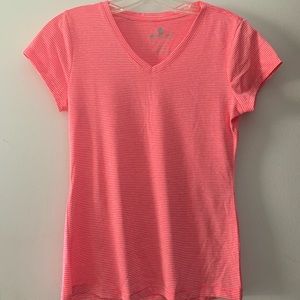 90 Degree by Reflex pink and white athletic shirt